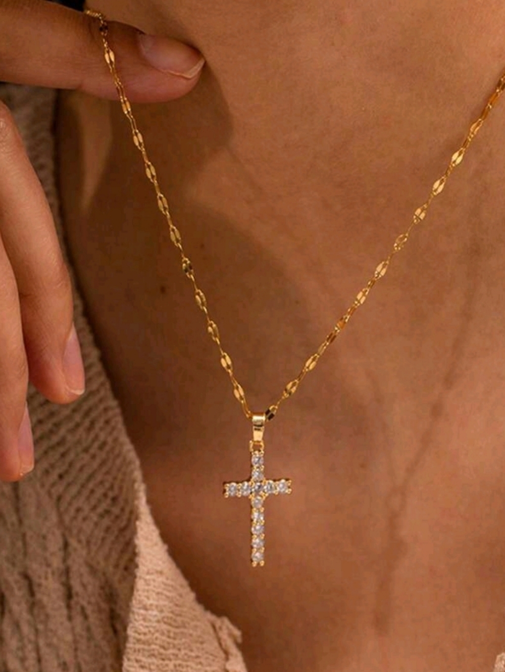 Anthropologie Miriam Cross Gemstone Chain Necklace
